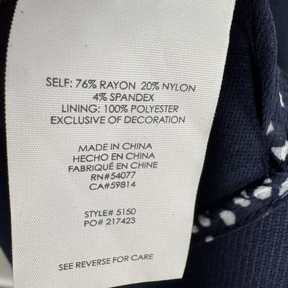 Cabi Grand Slam Navy Blue Blazer Double Breasted Nautical Preppy 5150 Size 8 - Picture 6 of 8